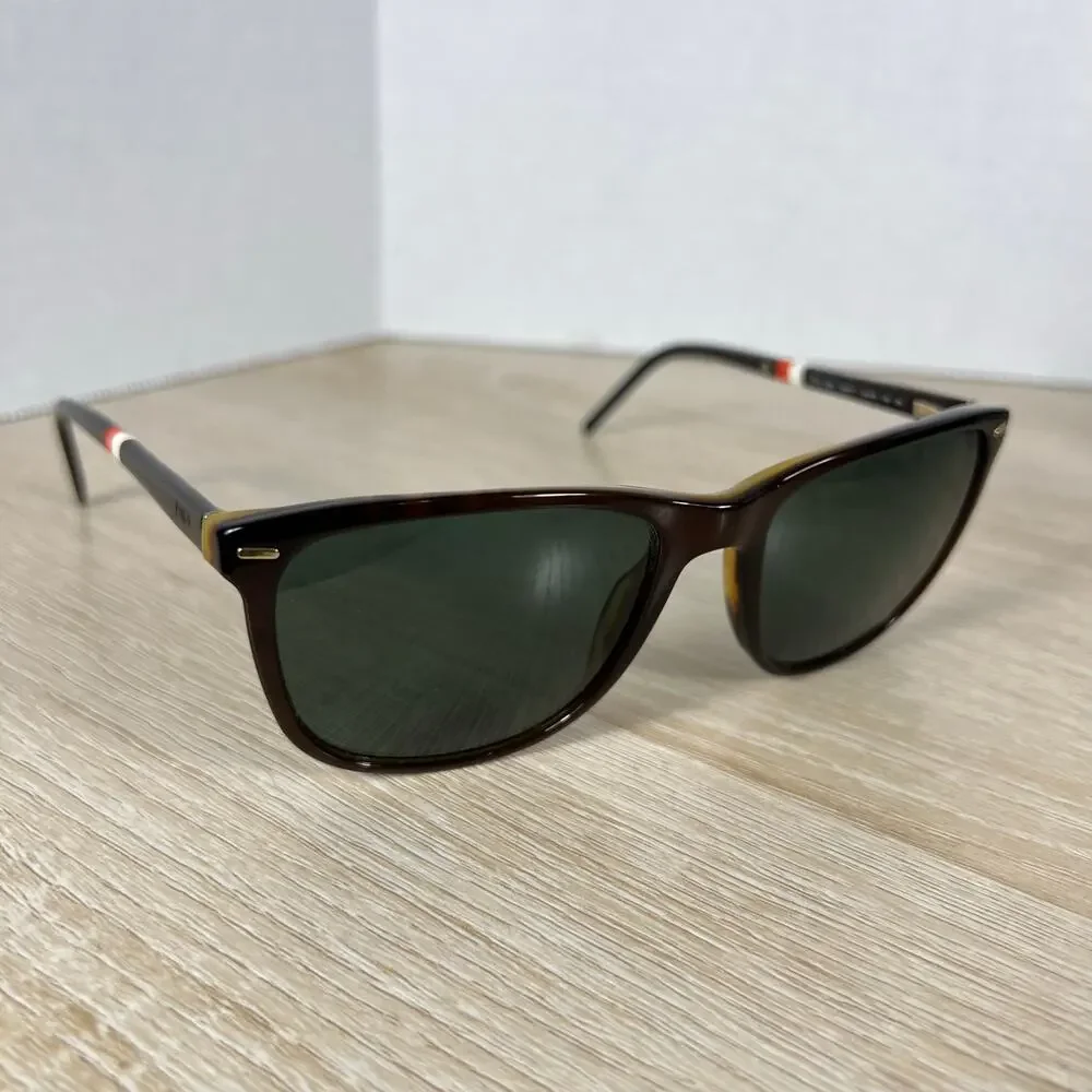 Ralph Lauren Polo 4064 5035/71 Sunglasses Square Brown 54-18-140 Italy